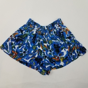 Ella Moss shorts XS floral‎ blue mini $138 crepe pl